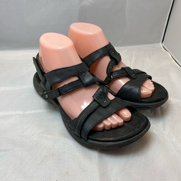 Merrell select grip size 8 women’s black, leather, strappy sandals - Picture 1 of 8